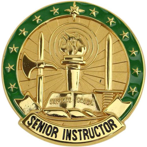 Army Identification Badge Senior Instructor Gold Army Identification Badge Senior Instructor Gold